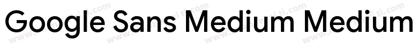 Google Sans Medium Medium字体转换